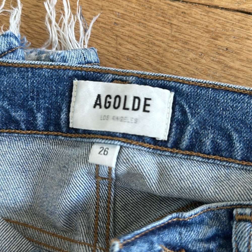 Agolde Riley High Rise Straight cropped jeans